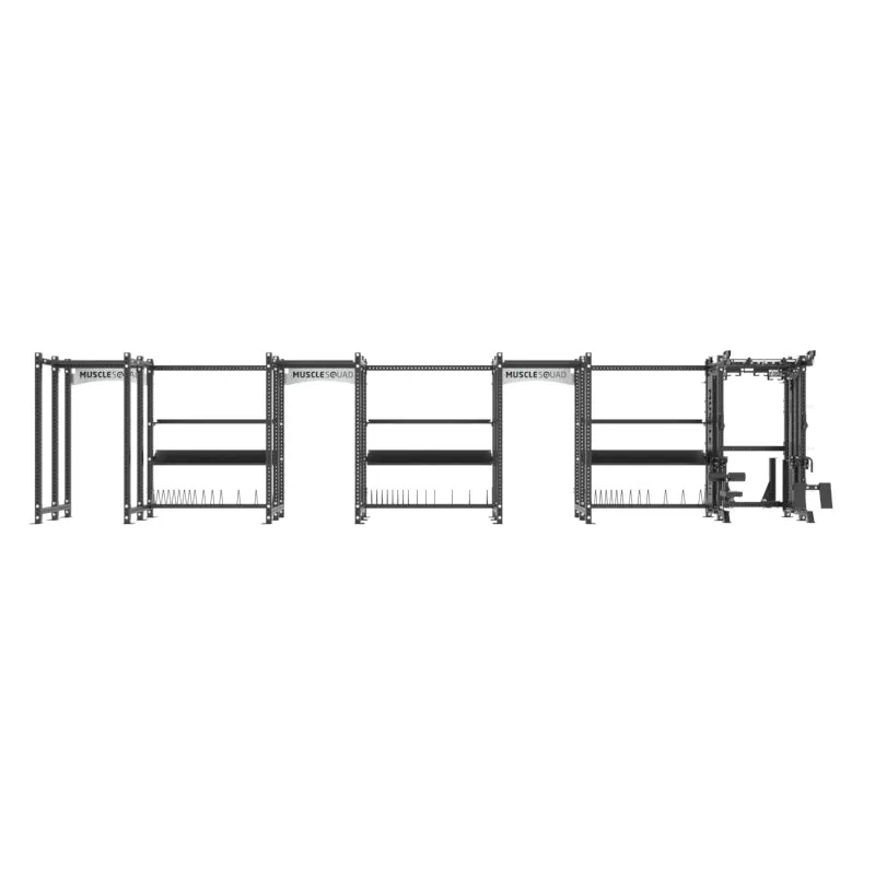3 x Phase 4 Full Power Rack with Functional Trainer POD with Storage