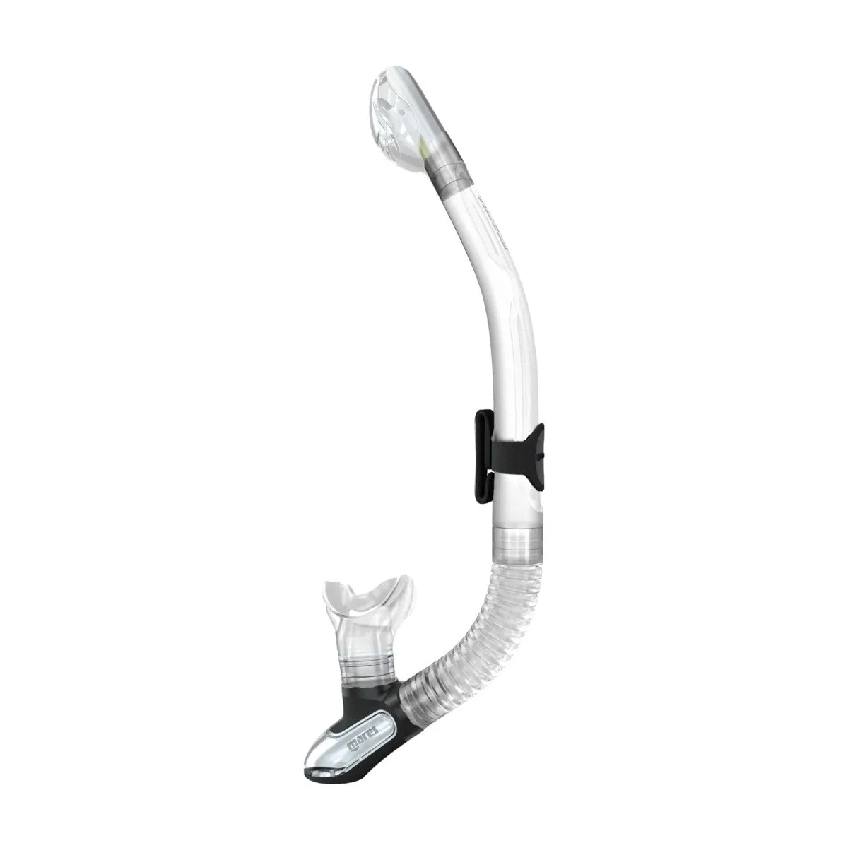 Mares Italian Design Premium Collection Ergo Dry Snorkel - Comfortable Silicone Mouthpiece and Purge Valve for Snorkeling and Scuba