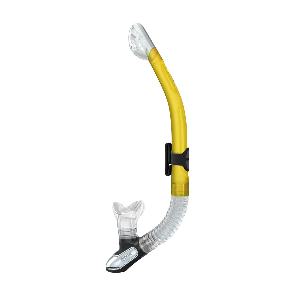 Mares Italian Design Premium Collection Ergo Dry Snorkel - Comfortable Silicone Mouthpiece and Purge Valve for Snorkeling and Scuba