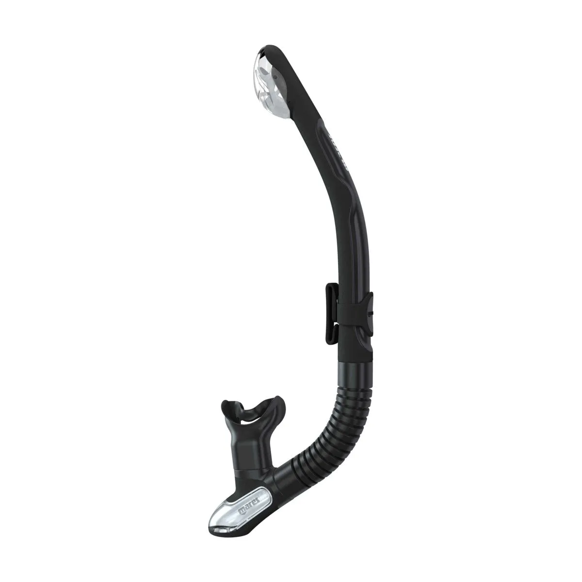Mares Italian Design Premium Collection Ergo Dry Snorkel - Comfortable Silicone Mouthpiece and Purge Valve for Snorkeling and Scuba