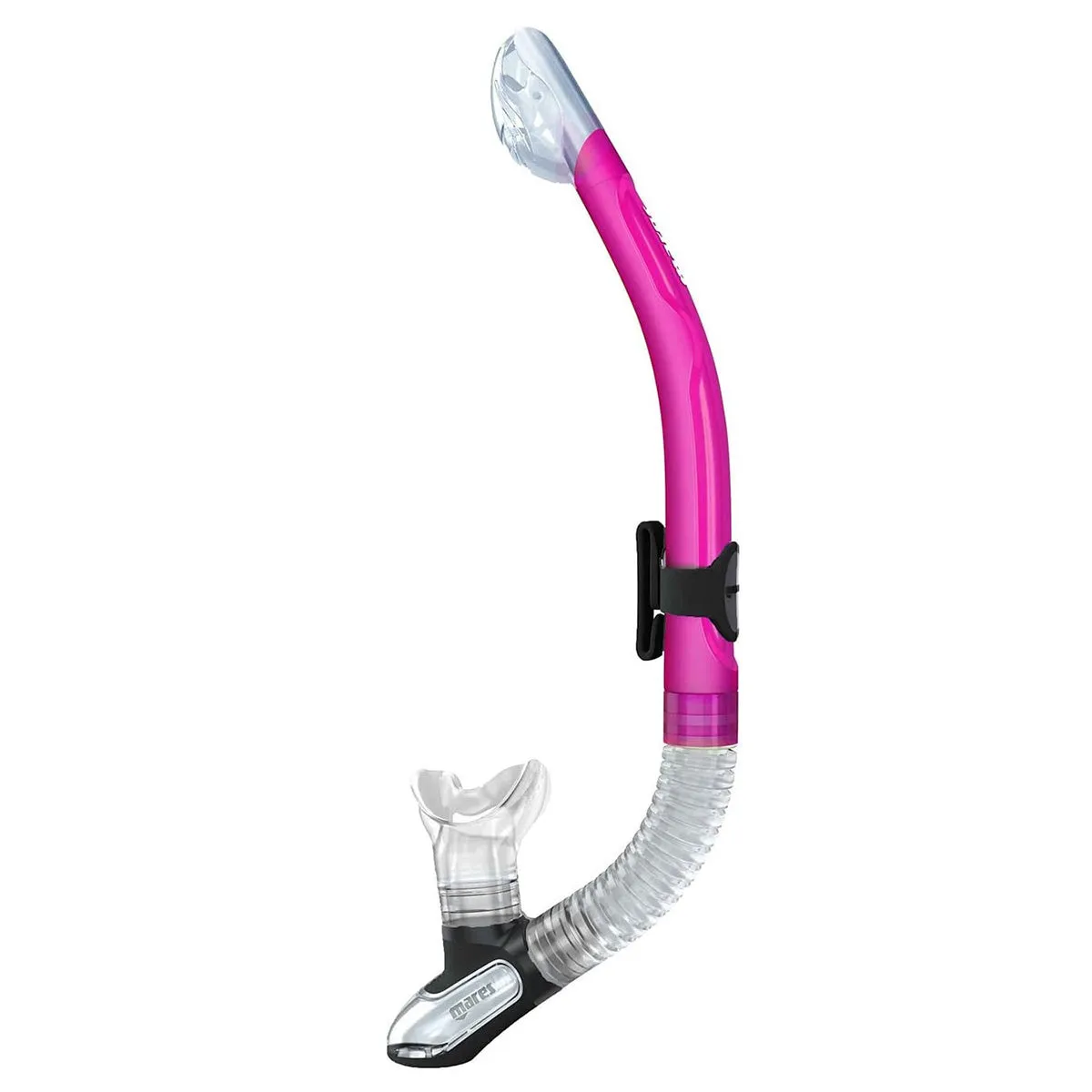Mares Italian Design Premium Collection Ergo Dry Snorkel - Comfortable Silicone Mouthpiece and Purge Valve for Snorkeling and Scuba
