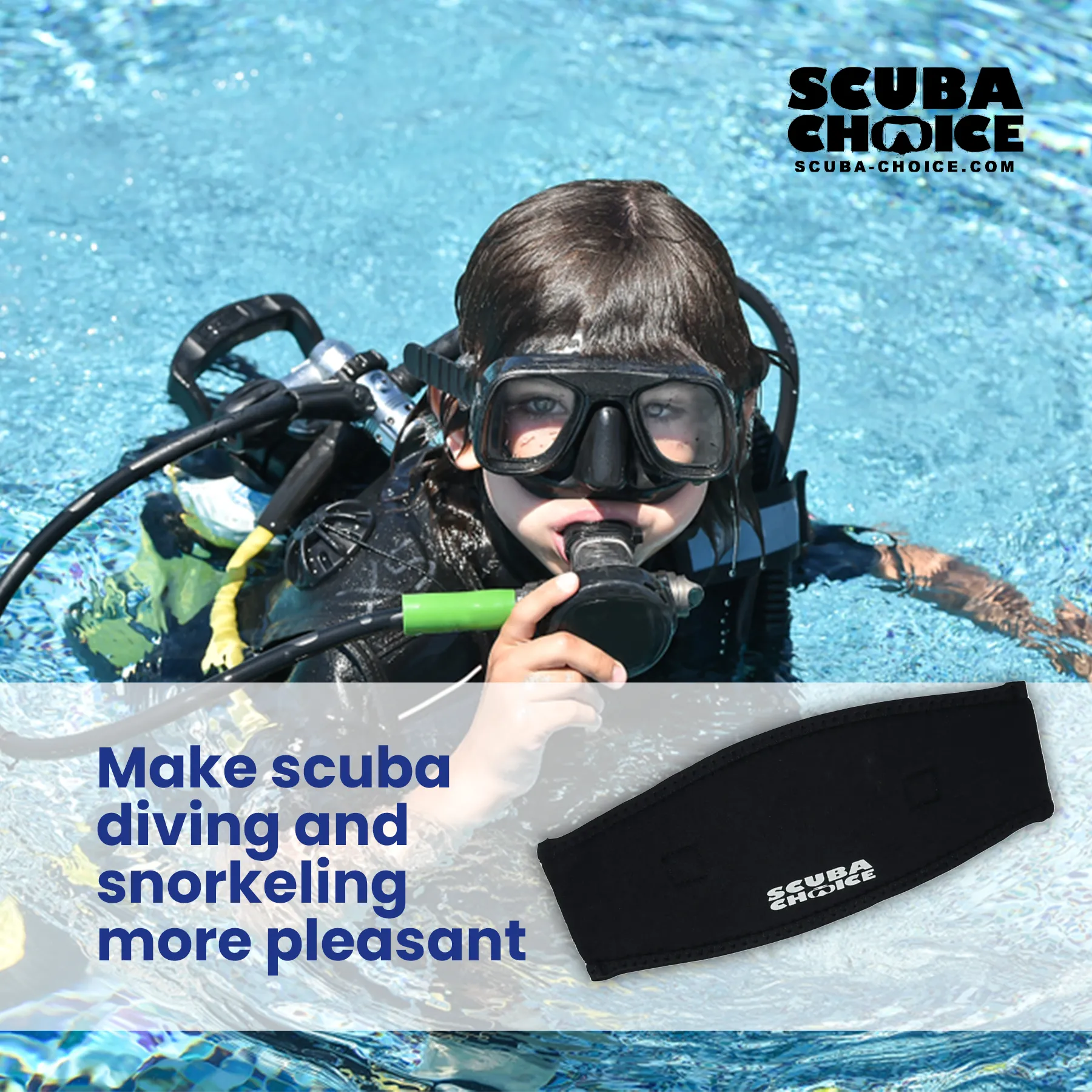 Scuba Choice Kids Comfort Neoprene Mask Strap Cover